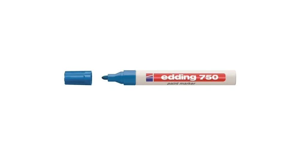 Permanentní lakový popisovač EDDING 750, 2-4mm - světle modrý Cenově Výhodný