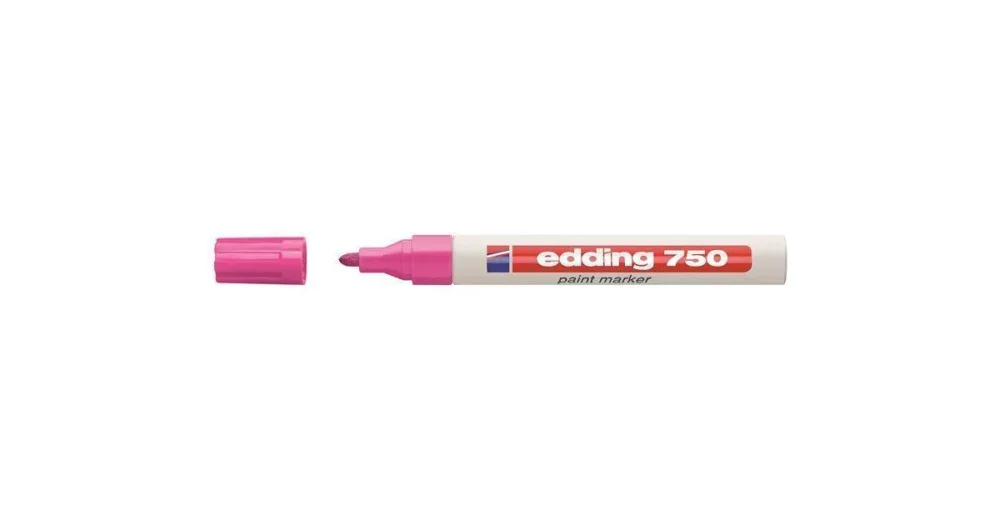 Akce Permanentní lakový popisovač EDDING 750, 2-4mm - růžový