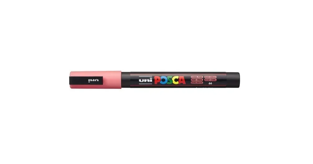 Dekorační popisovač Posca PC-3M, korálová, 0,9-1,3 mm Oblíbený