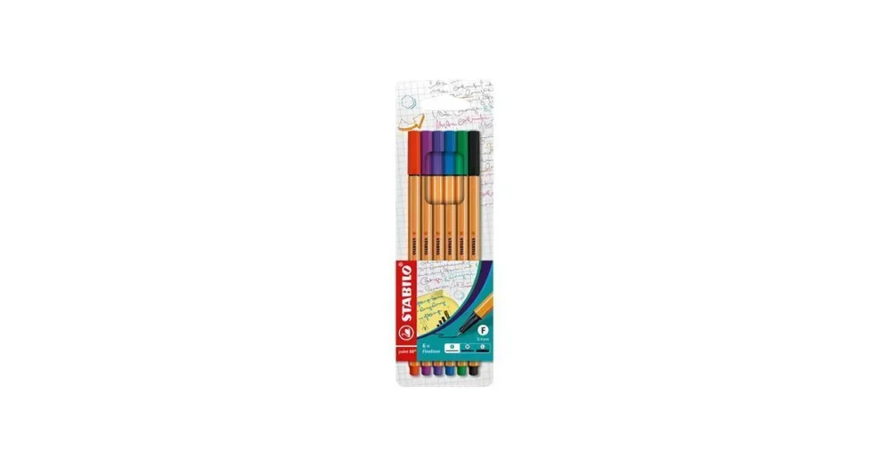 Sada linerů Stabilo Point 88, 0,4mm - 6 barev Akce
