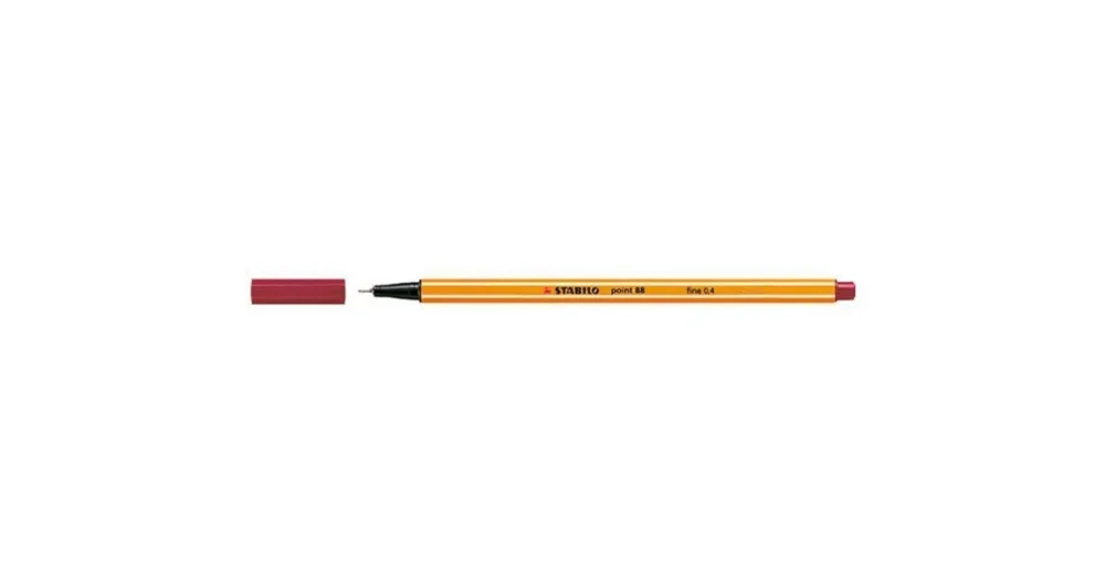 Liner Stabilo Point 88, 0,4mm - tmavě červená Ihned K Objednání