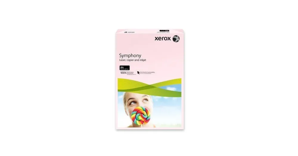 Xerografický papír barevný XEROX Symphony A4, 80g, 500ls - růžová Novinka