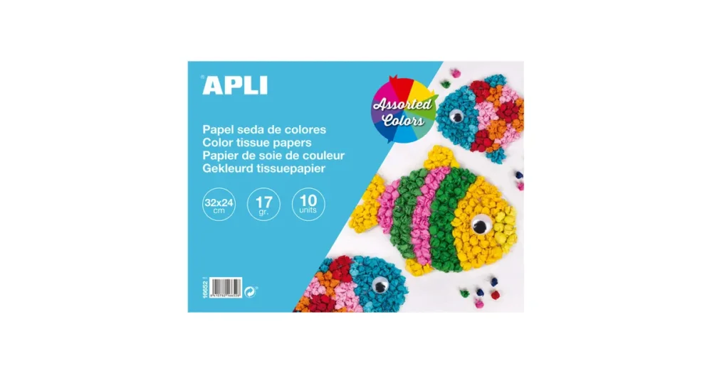 Odeslání Ihned APLI hedvábný papír, 32 x 24 cm, blok 10 listů, mix barev
