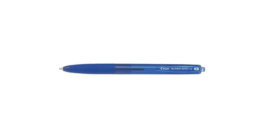 PILOT kuličkové pero Super Grip G, stiskací mechanismus - modrá F Super Cena