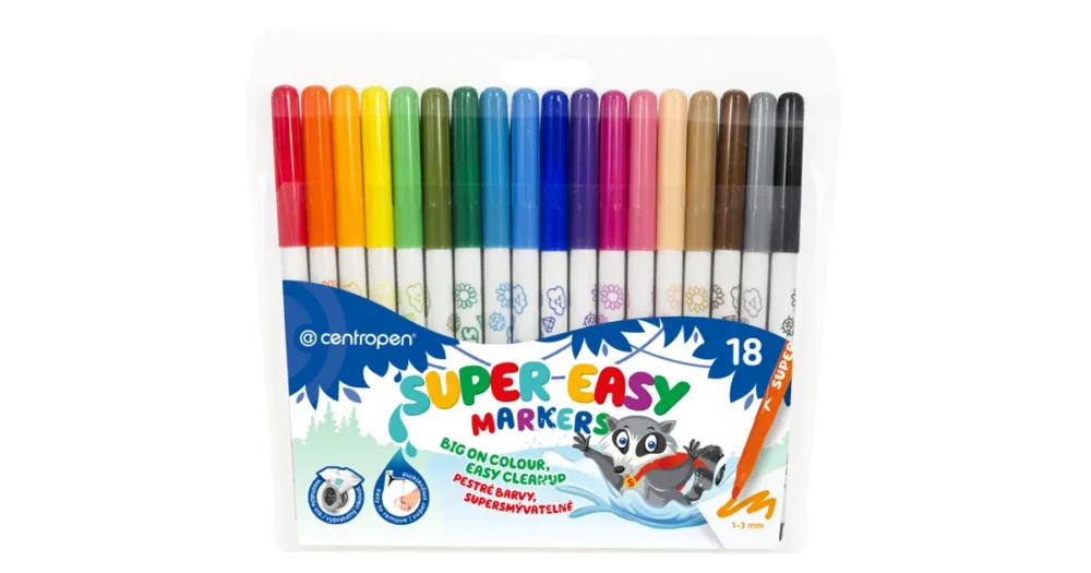 Značkovač Centropen SUPER EASY MARKERS 2580 - sada 18ks Expresní Doručení