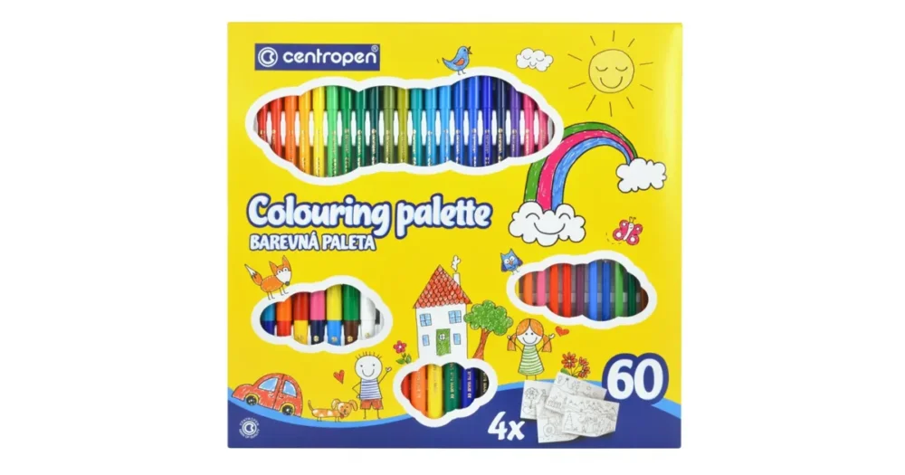 Souprava pro malé výtvarníky Centropen COLOURING PALETTE 9396 Originální
