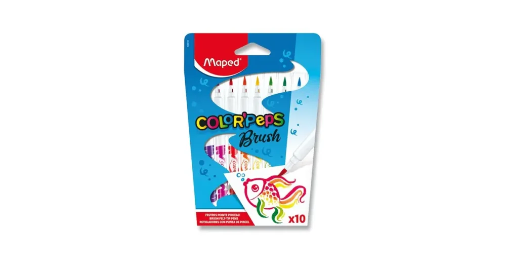 Cenový Hit Dětské fixy Maped Color´Peps Brush - 10 barev