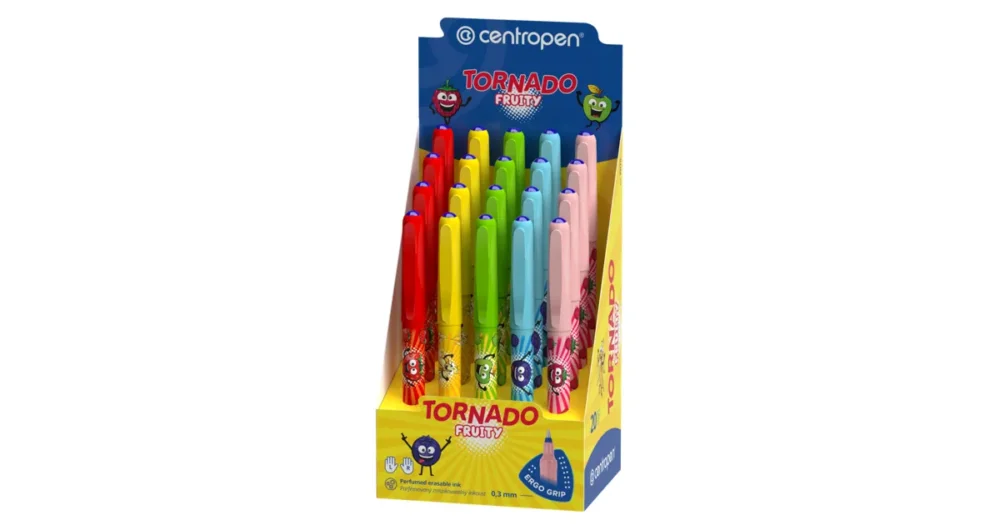 Školní roller Centropen 2675 Tornado Fruity - mix barev Výhodná Nabídka
