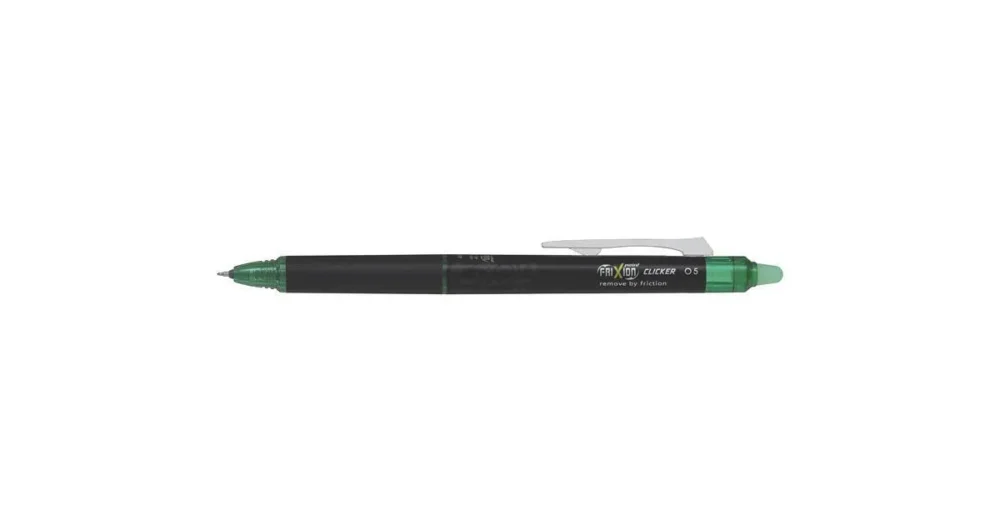 Přepisovatelný roller Pilot Frixion Point Clicker, tenký hrot 0,5mm - zelená Autentický