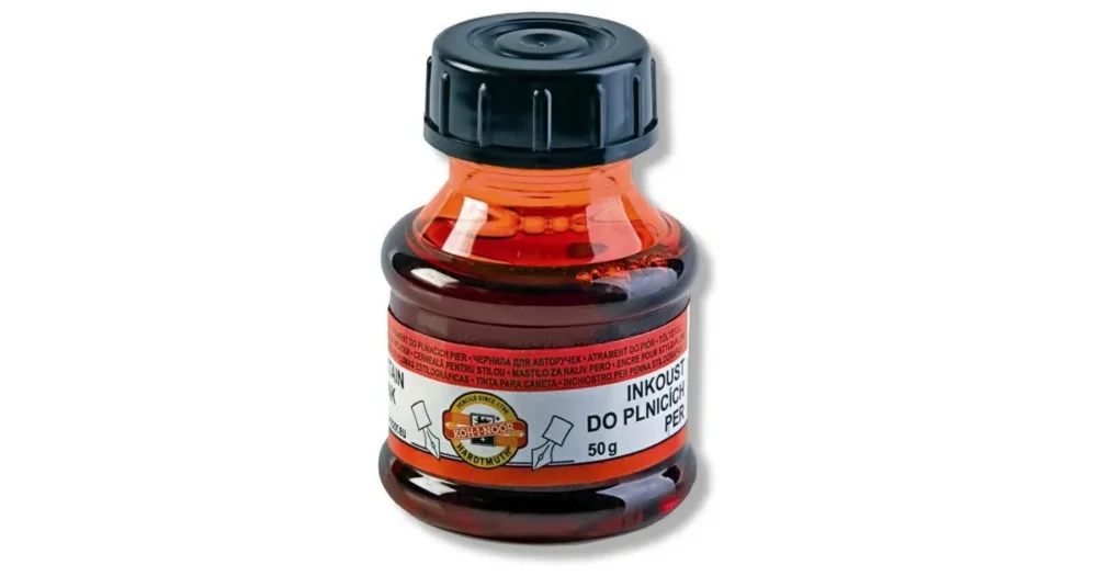 Lahvičkový inkoust 50ml Koh-i-noor - červený Ověřený