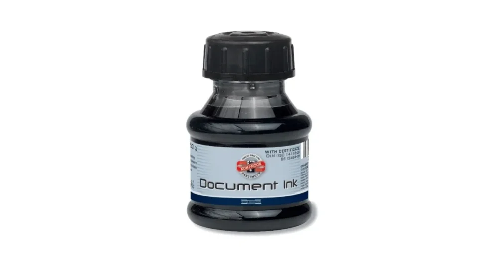 Rychlé Dodání Lahvičkový inkoust dokumentní 50g Koh-i-noor - černý