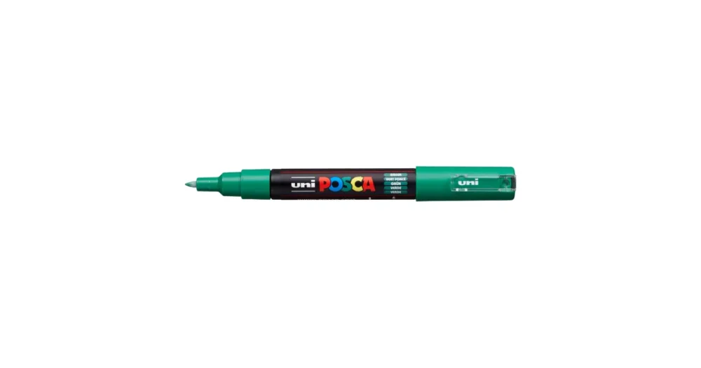Dekorační popisovač Posca PC-1M, zelená (6), 0,7 - 1,0 mm Zlevněný
