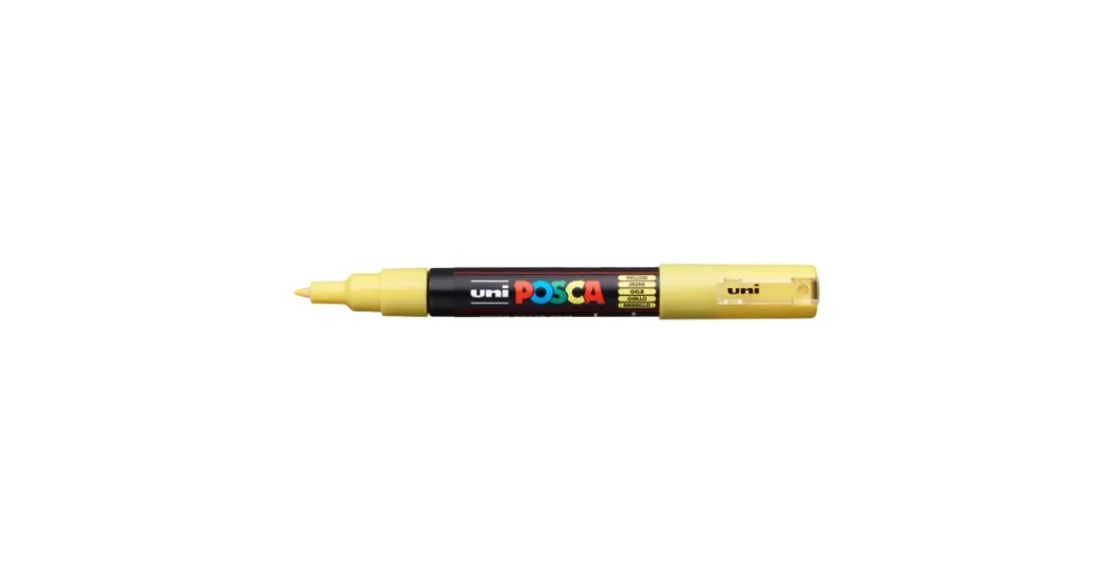 Dekorační popisovač Posca PC-1M, žlutá (2), 0,7 - 1,0 mm Nová Kolekce