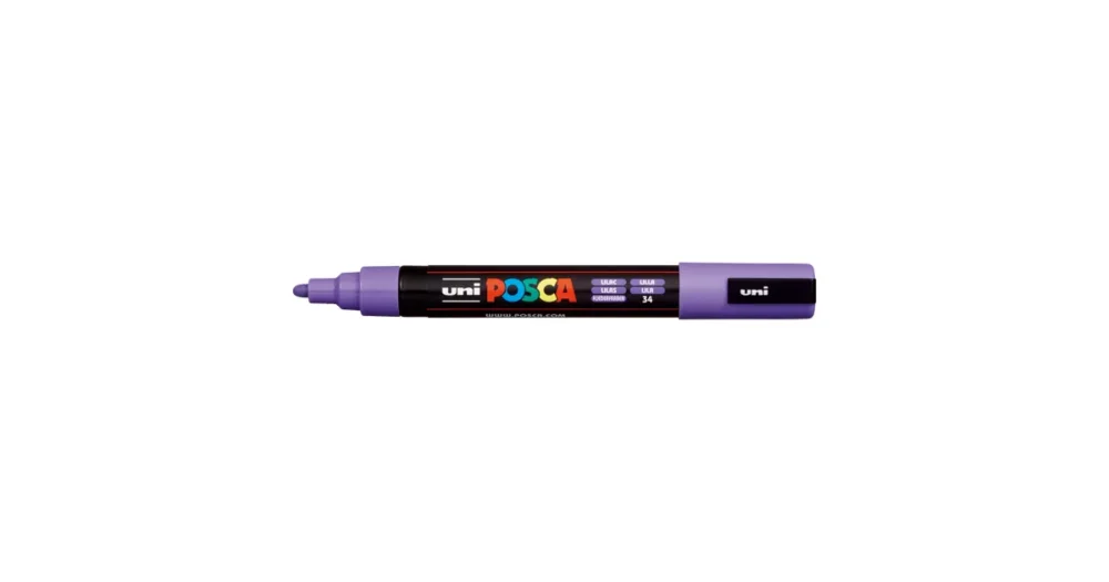 Horká Nabídka Dekorační popisovač Posca PC-5M, lila (34), 1,8-2,5 mm