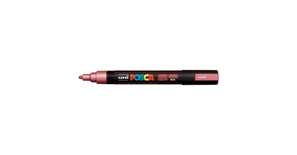 Cenová Bomba Dekorační popisovač Posca PC-5M, metalová červená (M15), 1,8-2,5 mm
