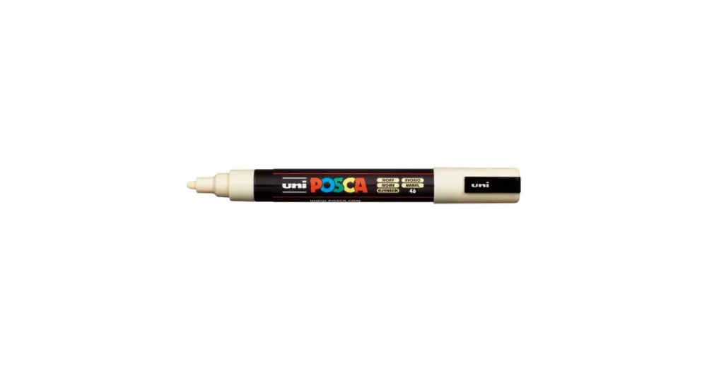 Dekorační popisovač Posca PC-5M, smetanová (46), 1,8-2,5 mm Omezená Nabídka