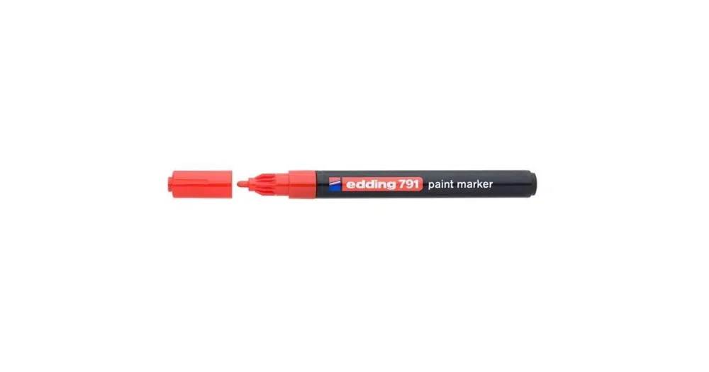 Cenový Hit Lakový popisovač EDDING 791, 1-2mm - červený