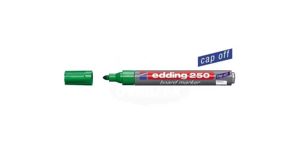 Nová Kolekce Popisovač na bílou tabuli a flipchart EDDING 250, ALU tělo, 1,5-3mm - zelený