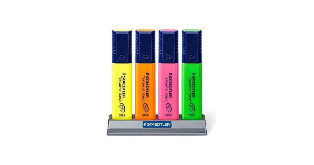 Zvýrazňovač "Textsurfer classic 364", 4 barvy, 1-5mm, ve stojánku, STAEDTLER Sezónní Sleva