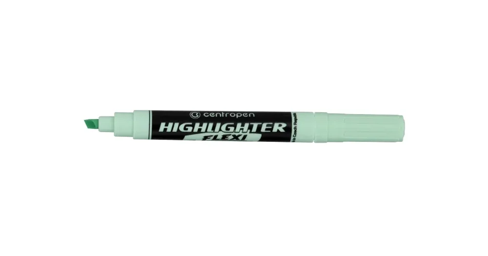 Zvýrazňovač Centropen HIGHLIGHTER FLEXI SOFT 8542 - pastelová zelená Cenový Hit