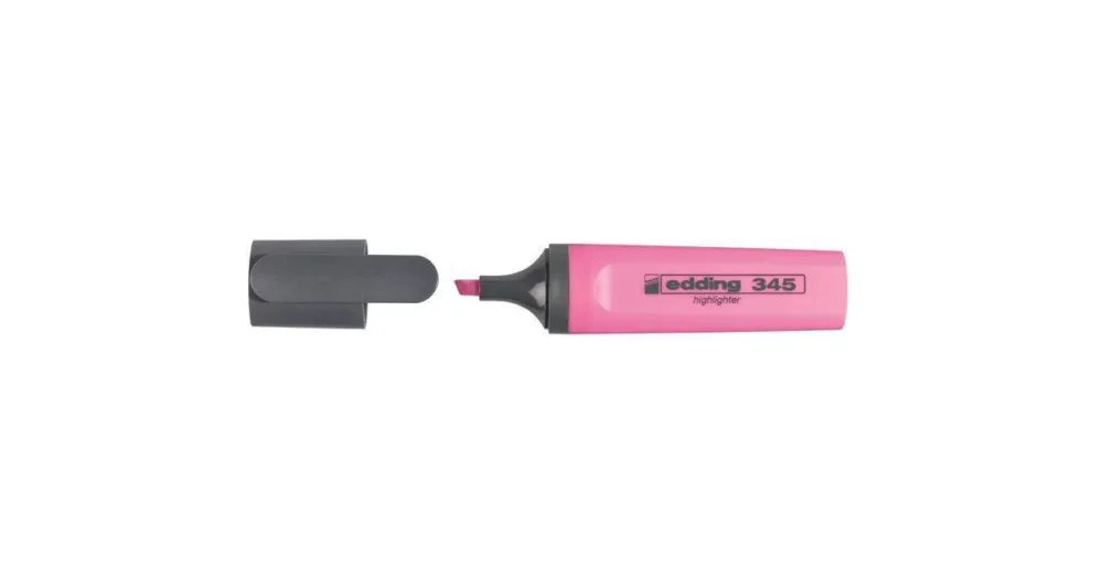 Zvýrazňovač EDDING 345, 2-5 mm - růžová Omezená Nabídka
