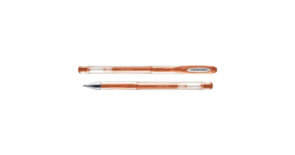 Gelový roller jednorázový UNI Signo Noble Metal UM-120NM, 0,8 mm, bronzový Časově Omezené