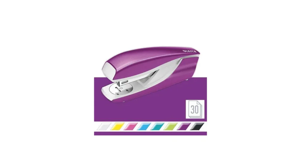 Celokovová stolní sešívačka Leitz NeXXt WOW 5502, Purpurová Levný