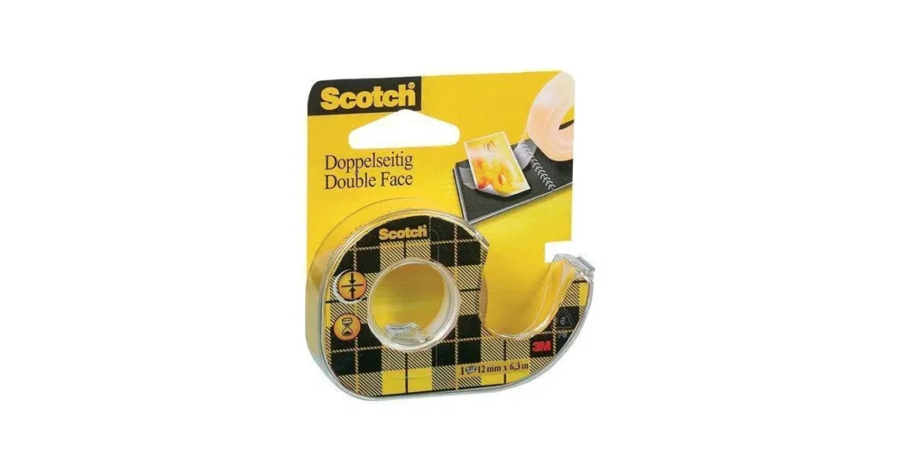 Lepicí páska oboustranná s odvíječem SCOTCH, 12mm x 6,3m Poslední Šance