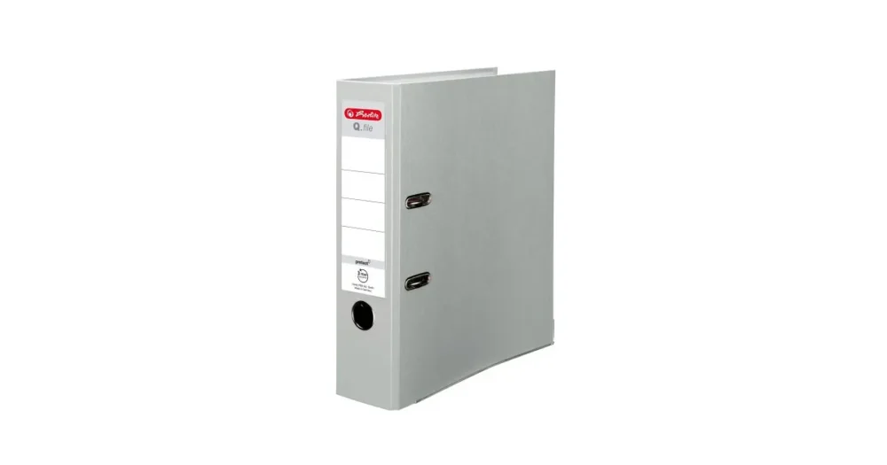 Jen Po Omezenou Doba Pořadač A4/8cm pákový Herlitz Q.file protect - šedý