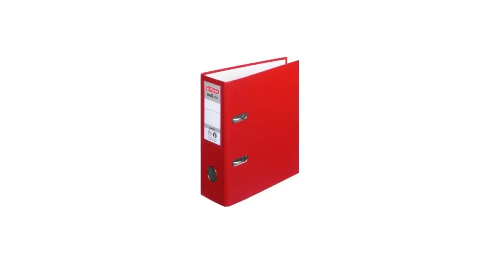 Tovární Cena Pořadač PP A5/7,5cm, pákový, na výšku, Herlitz maX.file protect - červený