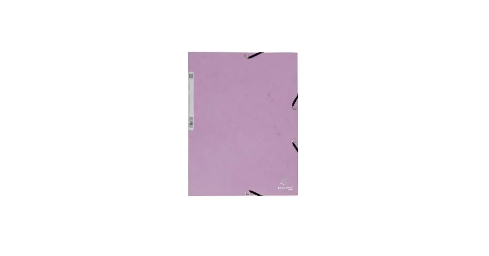 Tovární Cena Spisové desky 3klopové s gumičkou Exacompta Pastel, A4 maxi, prešpán, 400 g/m2, fialová