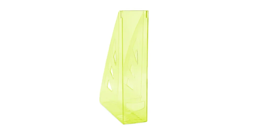 Stojan na časopisy Office Products A4/70 mm, transparentní žlutý Super Cena