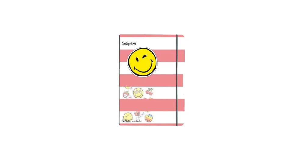 Cenově Výhodný Sešit my.book flex A5/40 listů čtvereček PP desky - SmileyWorld Girly