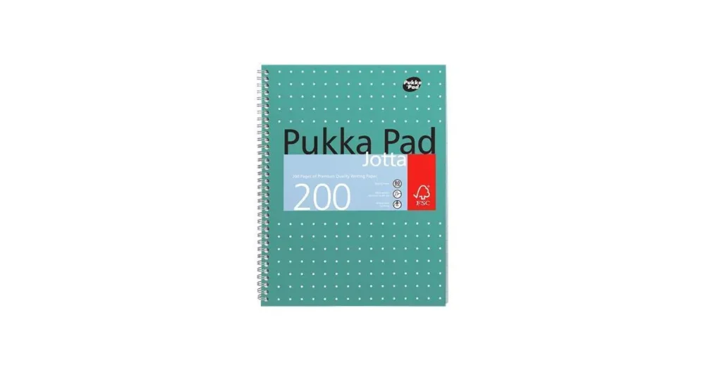 PUKKA PAD Blok "Metallic Jotta", A4+, linkovaný, 100 listů, spirálová vazba Cenová Bomba