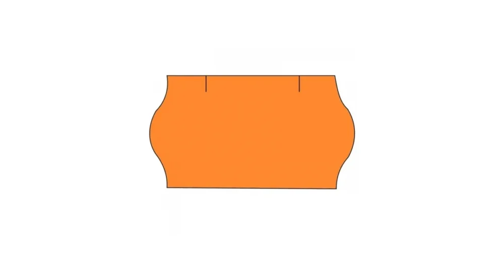 Cenové etikety na kotoučku 22x12 mm CONTACT - signální oranžové Nová Kolekce