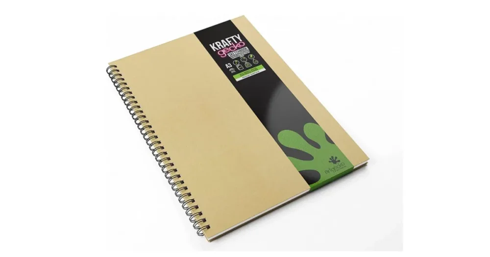 Sketchbook ARTGECKO Krafty, A3 na výšku, 40 bílých listů, 150g Tovární Cena