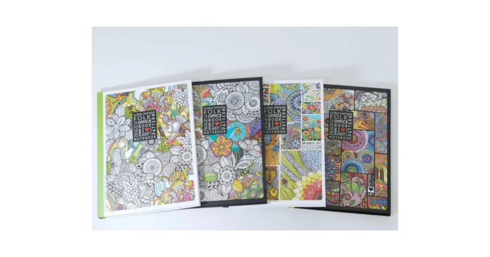Designová záznamní kniha Fresh, tvrdé desky, formát A5, 80listů, čtvereček - mix motivů 3 Originální