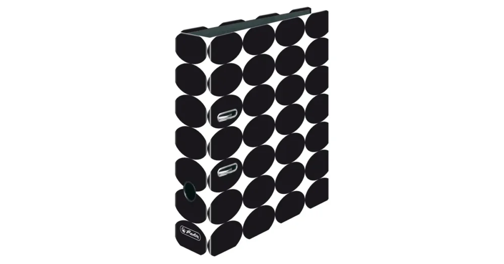 Pořadač A4/8cm pákový Herlitz maX.file lamino - Just Black Výhodná Nabídka