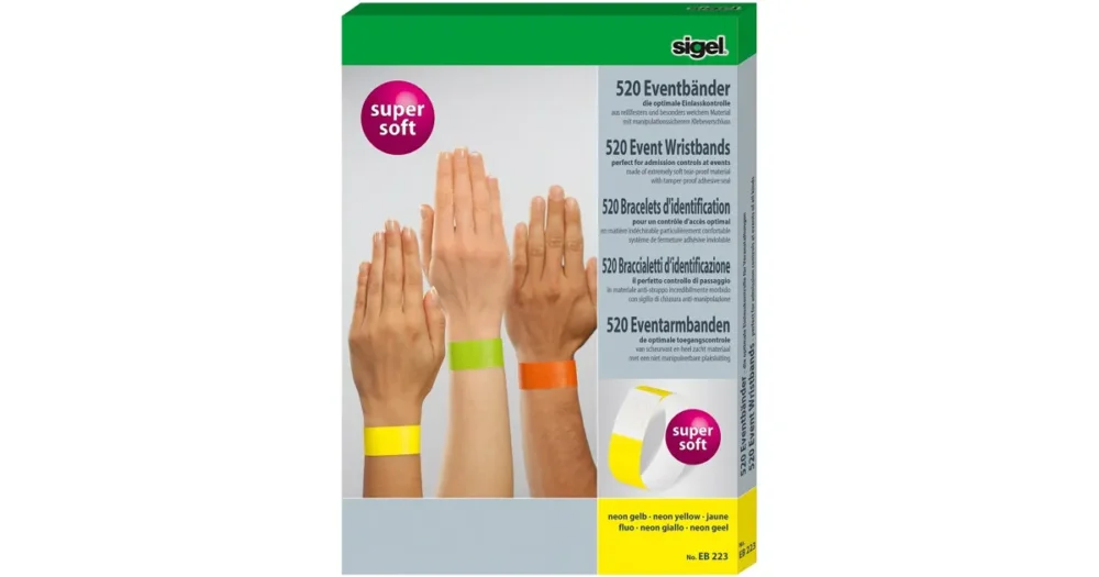 Kup Teď Identifikační bezpečnostní náramky Super Soft, 100ks - zelená