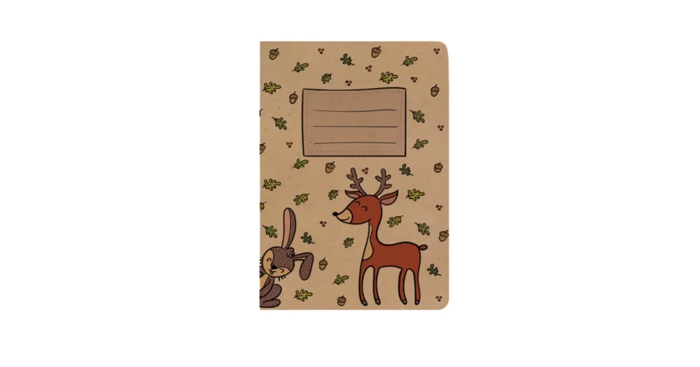 Sešit linkovaný A5 kraft - Srnec Must-Have