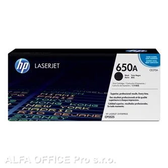 Nejprodávanější HP originální toner CE270A, black, 13500str., HP 650A, HP LaserJet CP5525n, CP5525dn, CP55