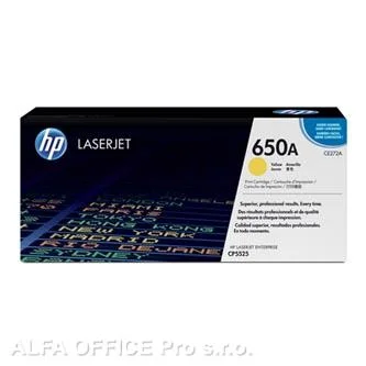 HP originální toner CE272A, yellow, 15000str., HP 650A, HP LaserJet CP5525n, CP5525dn, CP5 Nejlepší Cena