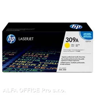 HP originální toner Q2672A, yellow, 4000str., HP 309A, HP Color LaserJet 3500, N, 3550, N, Vrácení Zdarma
