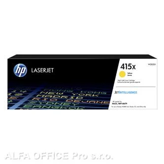Bezpečná Platba HP originální toner W2032X, yellow, 6000str., HP 415X, high capacity, HP Color L