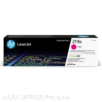 HP TerraJet originální toner W2193X, HP 219X, magenta, 2500str., high capacity Vrácení Zdarma