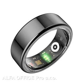Smart RING černý, měření tlaku, srdeč. tepu, monitoring spánku, 8", Powerton Akce