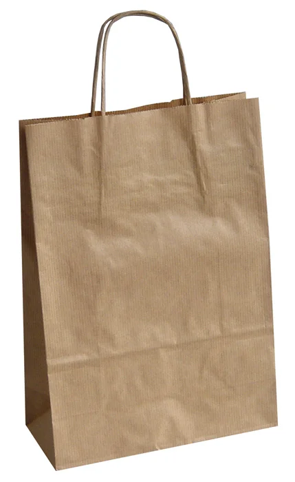 Pouze Dnes Tašky papírové kroucená ucha -hnědá / 230 x 100 x 320 mm
