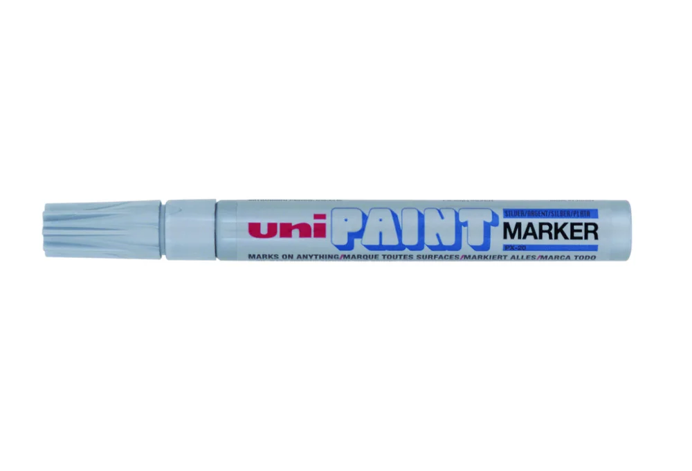 Oblíbený Popisovač UNI PAINT PX-20 lakový Medium stříbrný
