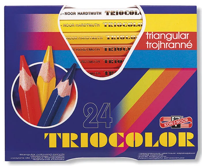 Pouze Dnes Pastelky Triocolor-24 barev / lakované / silné
