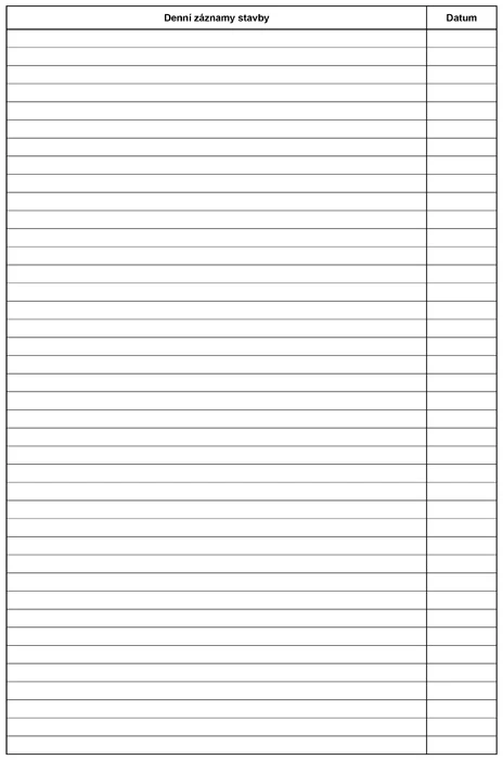Stavební deník -A4 / 15 listů + 3x20 listů/ PT255 Omezená Nabídka
